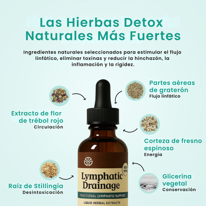 Drenaje Linfático Líquido – Rostro Afinado, Piernas Ligeras, Vientre Plano